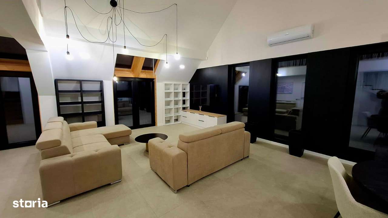 OPORTUNITATE- De vanzare penthouse finisat , mobilat/utilat-14