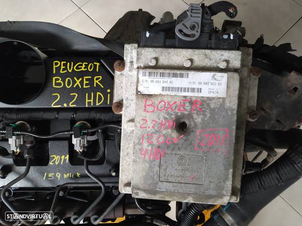 Motor peugeot BOXER 2.2HDI 120cv 4HU 2011 - caixa 6v velocidades 20GP17 - 15