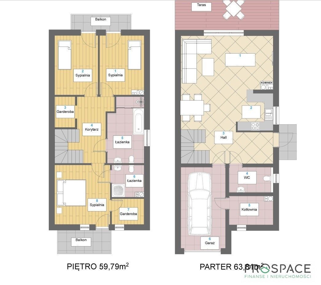 Bliźniaki w Płotach - 130m2. Odbiór lipiec 2024r.