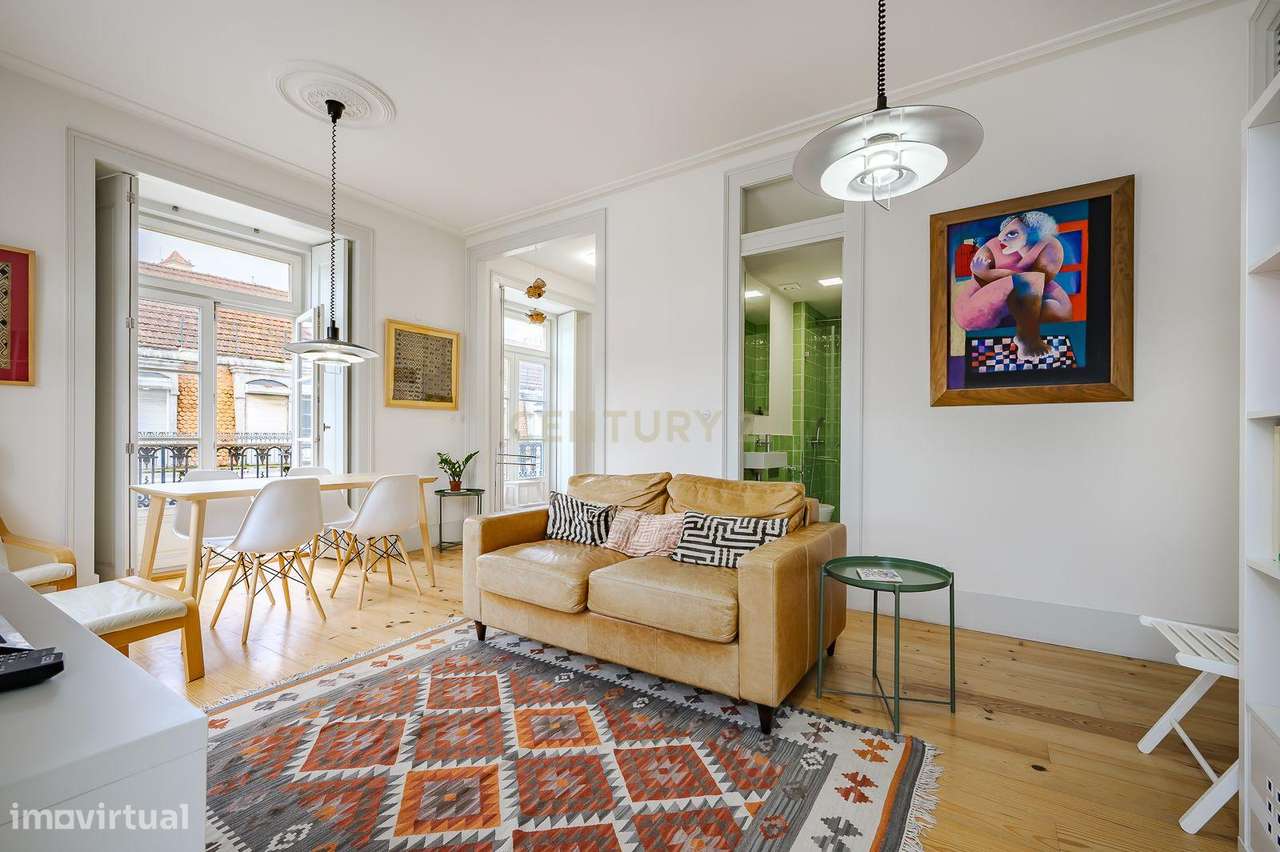 Apartamento T2 de Luxo com Varanda a Sul, Vista Rio e Prédio Totalment - Grande imagem: 5/24