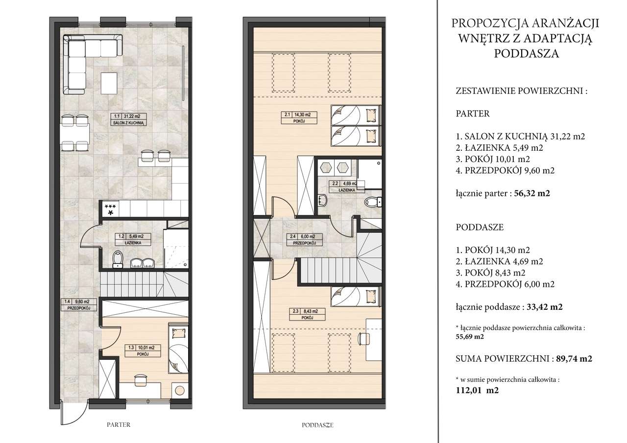 Nowoczesny dom z ogródkiem i 2 miejscami postojowymi - Pełny obrazek: 5/9