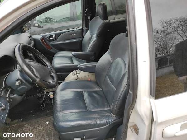 fotel lewy kierowcy SKÓRA Niebieska -dość ładny, do Chrysler Voyager III GRAND Voyager III 01-07 - 1