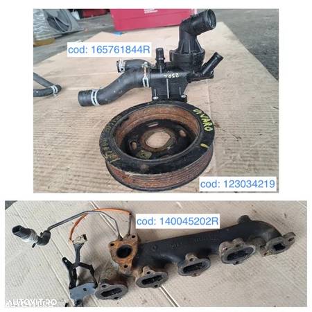 fulie motor galerie admisie turbina racitor gaze EGR clapeta egr rampa injectoare pompa inalta presiune galerie evacuare renault trafic 3 opel vivaro B fiat talento 1.6d 1.6dci 1.6 cdti motor r9m r9mh413 2014 - 2018 - 8