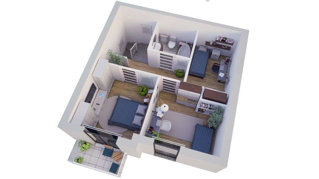 Nova Pomorska | mieszkanie 8B | 70.51 m2 - Pełny obrazek: 2/9