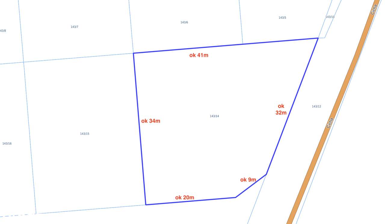 Działka 1089 m² w spokojnej okolicy - Pełny obrazek: 4/12