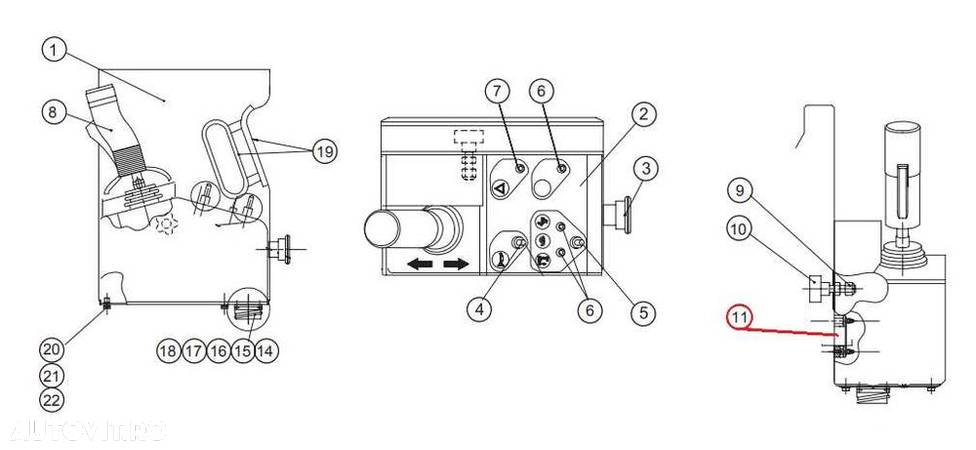 Cartela circuite nacela foarfeca electrica Haulotte COMPACT, OPTIMUM - 5