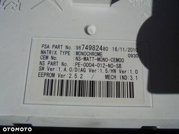 Licznik zegary Peugeot 3008 I 9676614680 - 6