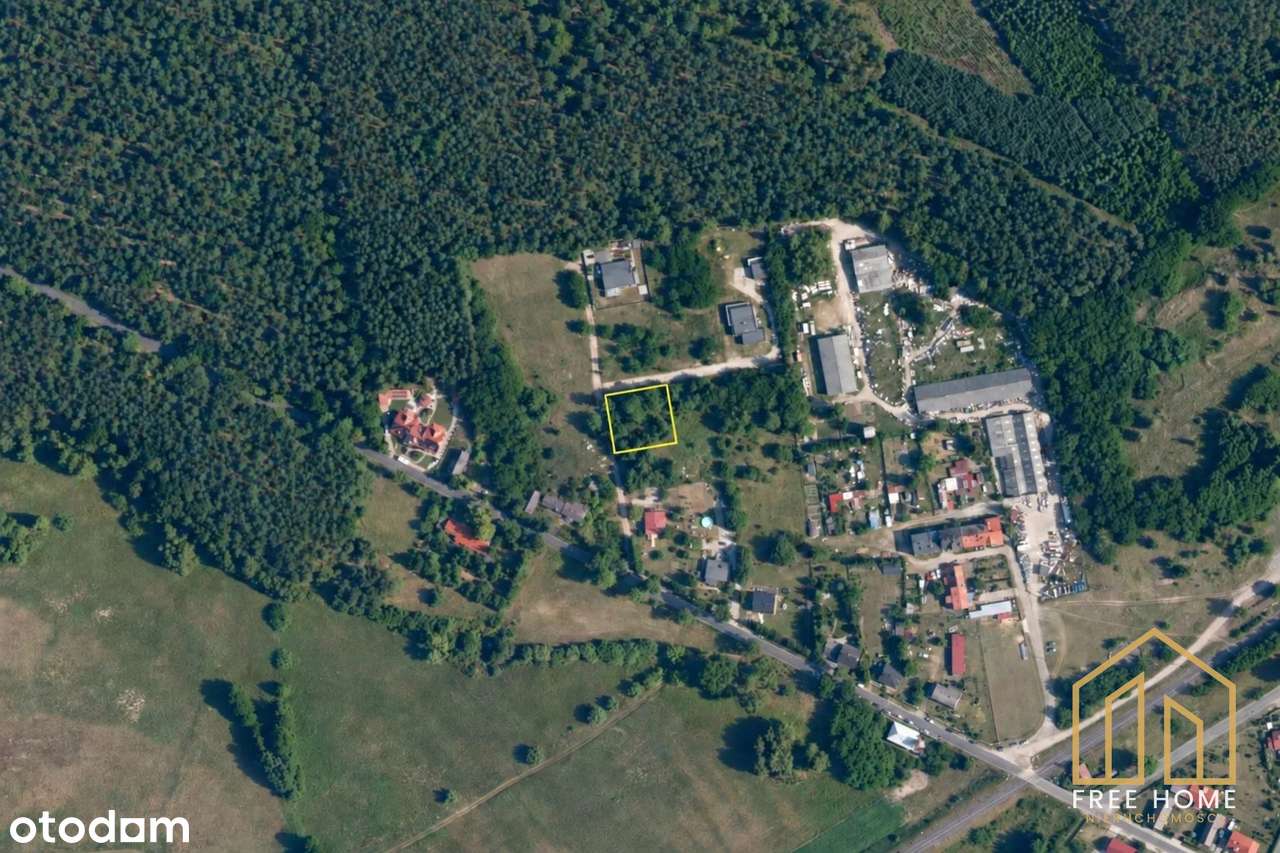 Działka budowlana przy lesie, Głogówko, 1000 m²-3