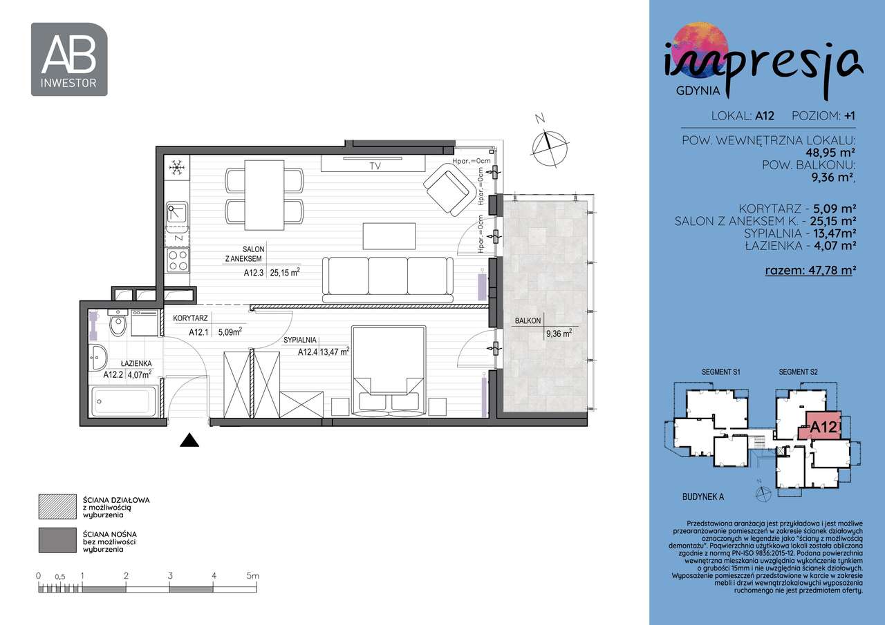 4-pokojowe mieszkanie 97m2 + balkon - Pełny obrazek: 2/7