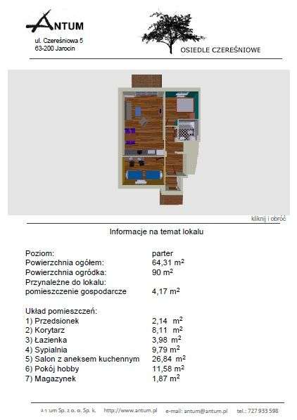 Ostatnie mieszkania z ogródkiem Czereśniowa - Pełny obrazek: 4/12