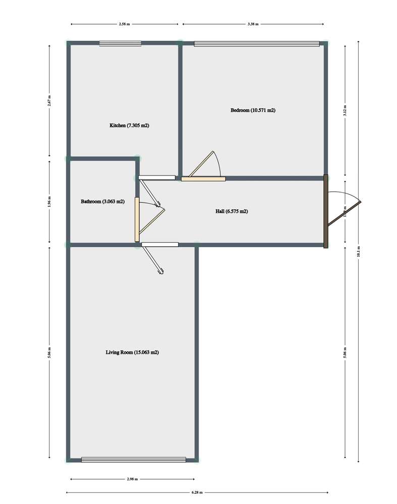 Limanowa, Z. Augusta, 2 pokoje, 3. piętro. Wszędzie pieszo!-3