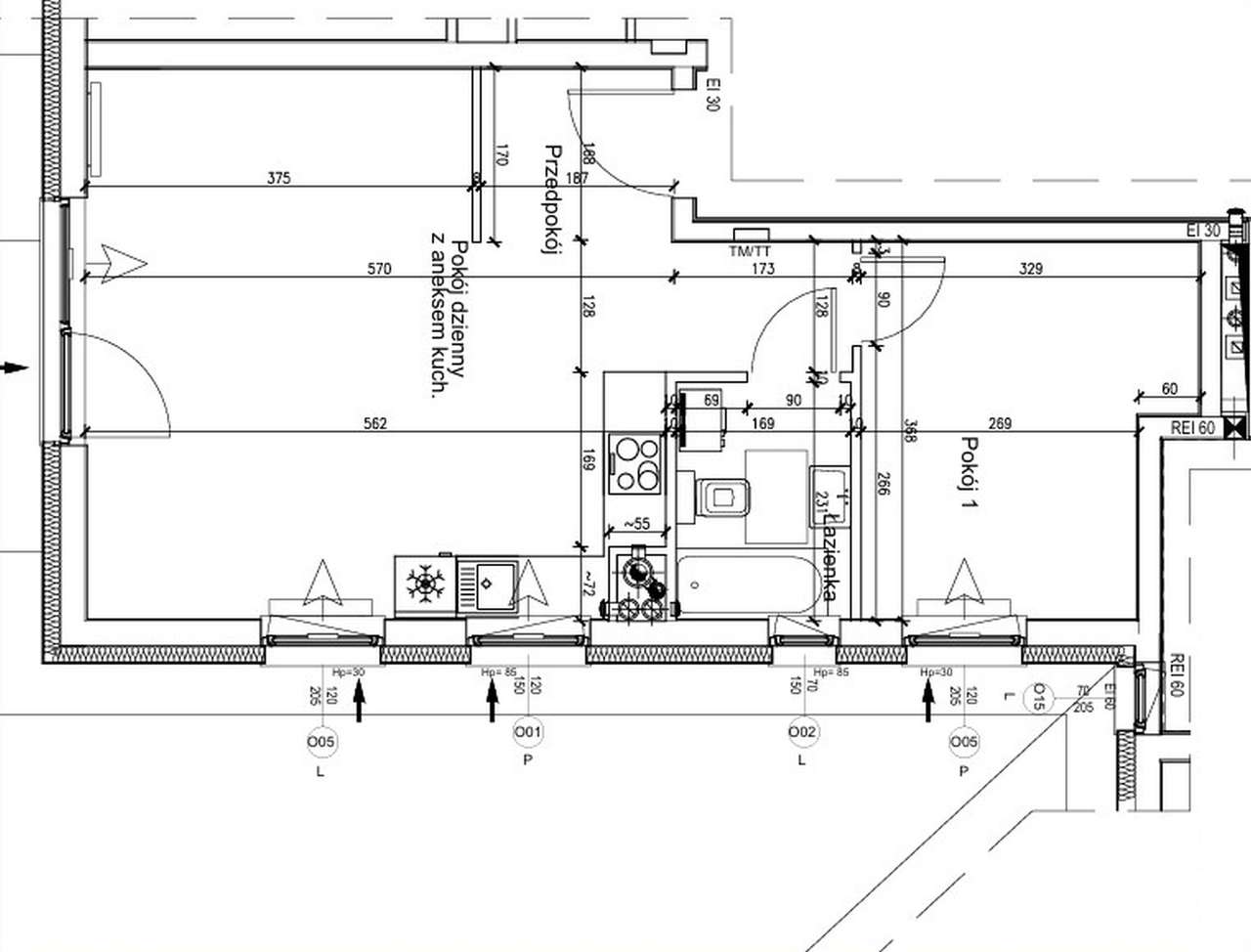 48 m2 Gdańsk Wrzeszcz, 2 pokoje, ogród 90 m2 z widokiem na las-9