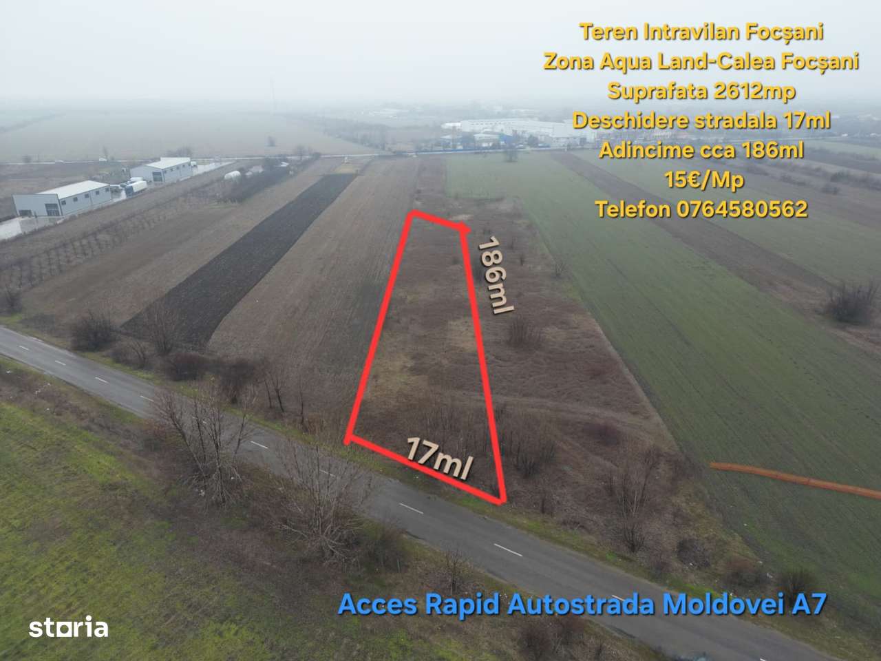 Teren Intravilan Focsani 2600mp-Zona Aqua Land-Calea Focsani-6