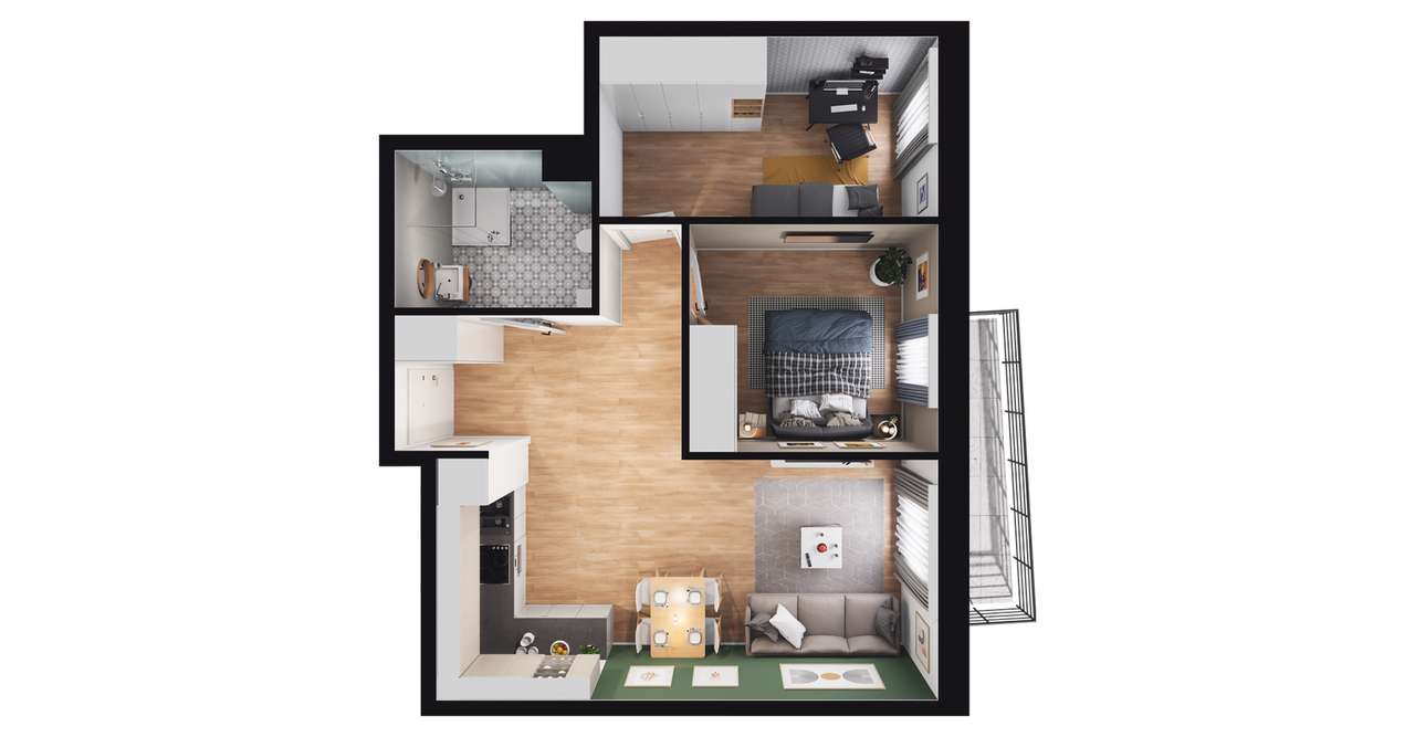 GdańskOsowa 3pok. budynek energooszczędny M8 - Pełny obrazek: 3/9