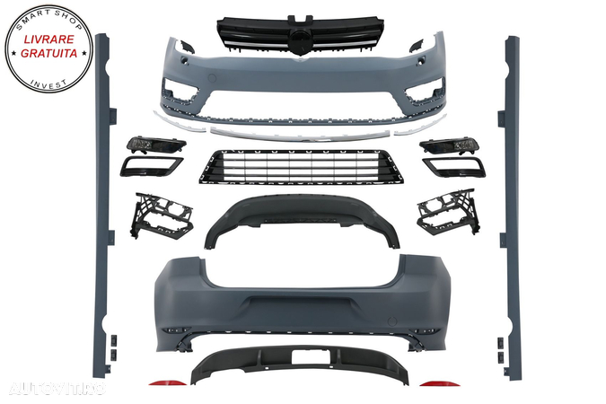 Kit Exterior Complet VW Golf VII 7 (2012-2017) R-line Look- livrare gratuita - 19