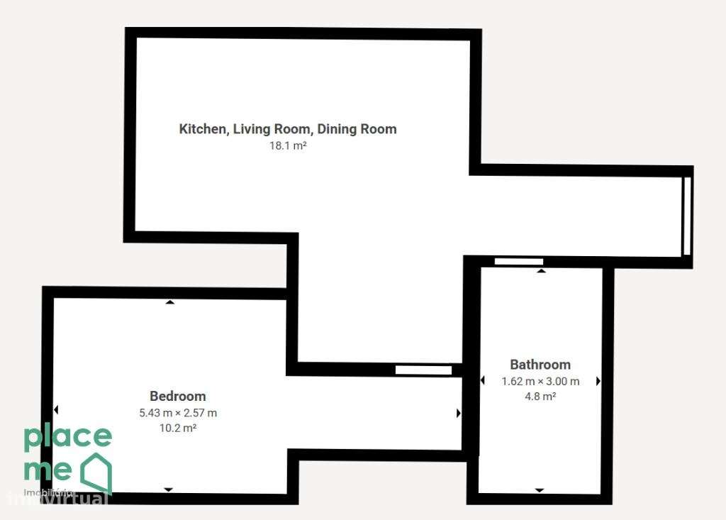 Apartamento T1 Novo - Centro Histórico, Braga-17