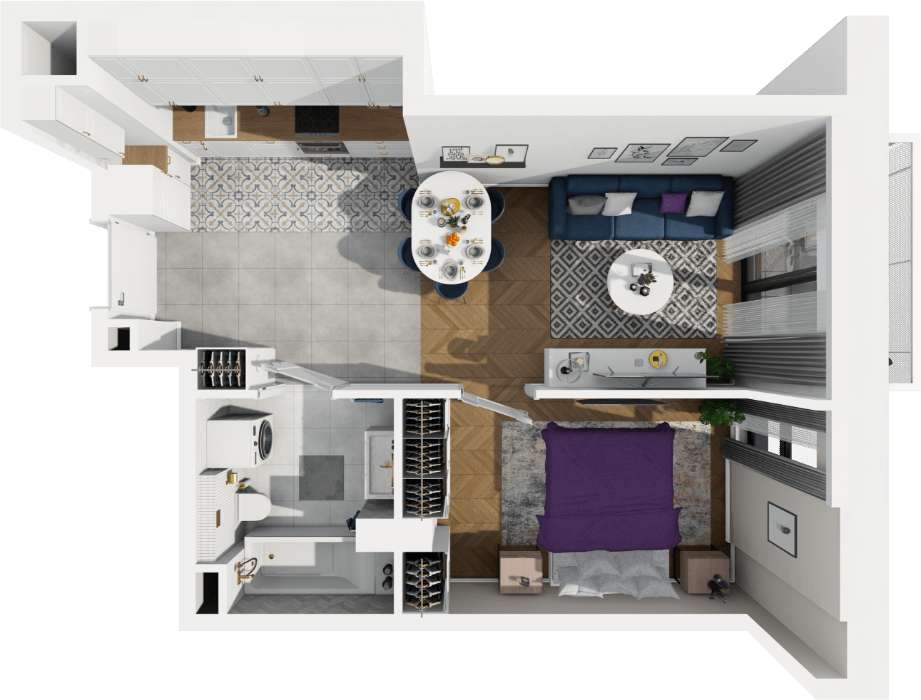 Hala GRATIS > 2 pokoje > Balkon > KLUCZE styczeń !-3