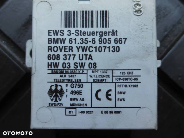 KOMPUTER STEROWNIK SILNIKA EWS BMW E46 E39 61356905667 - 2