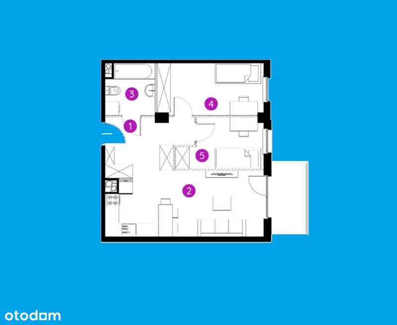 51m2 / ostatni lokal mieszkalny / parking/  oferta bezpośrednia-4