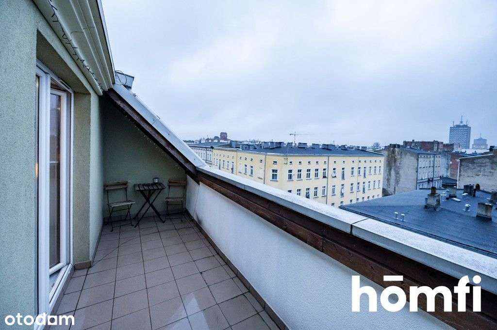 Kawalerka inwestycyjna z tarasem centrum Łodzi - Pełny obrazek: 2/11