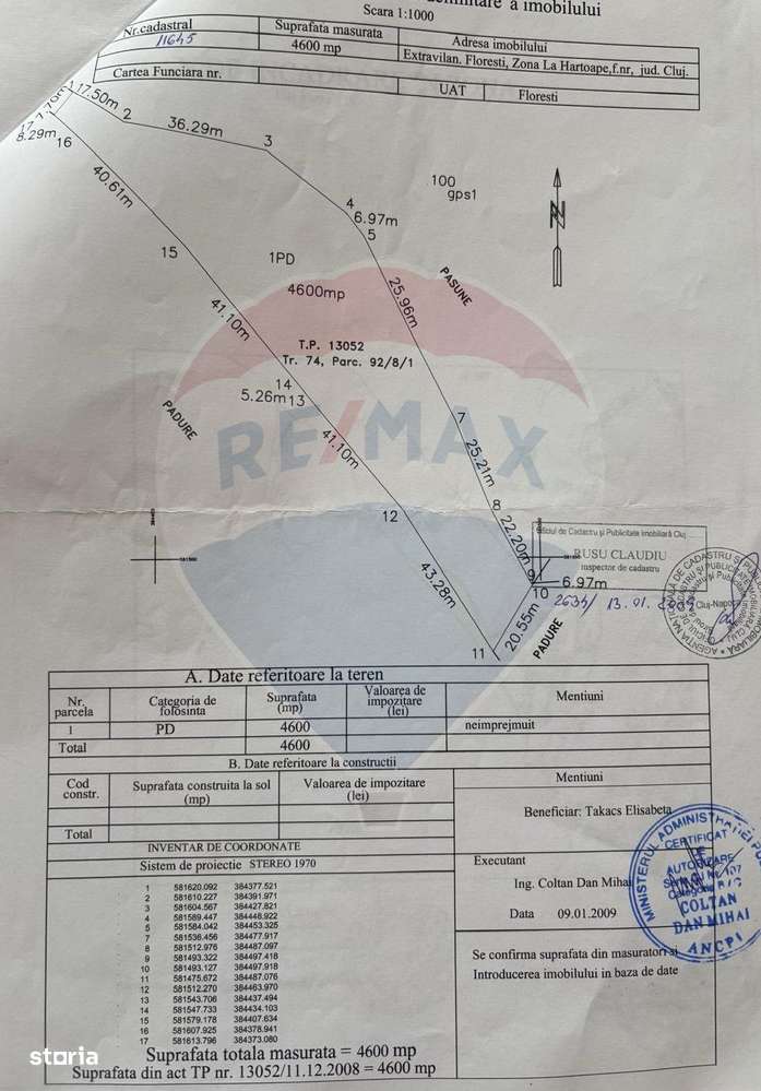 Teren extravilan de pădure,  Florești - Imagine principală: 2/3