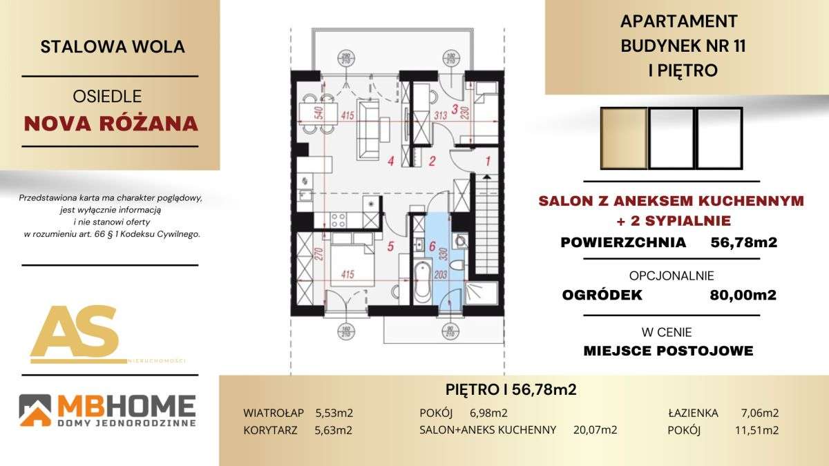 Apartament 56 m² + miejsce postojowe-11