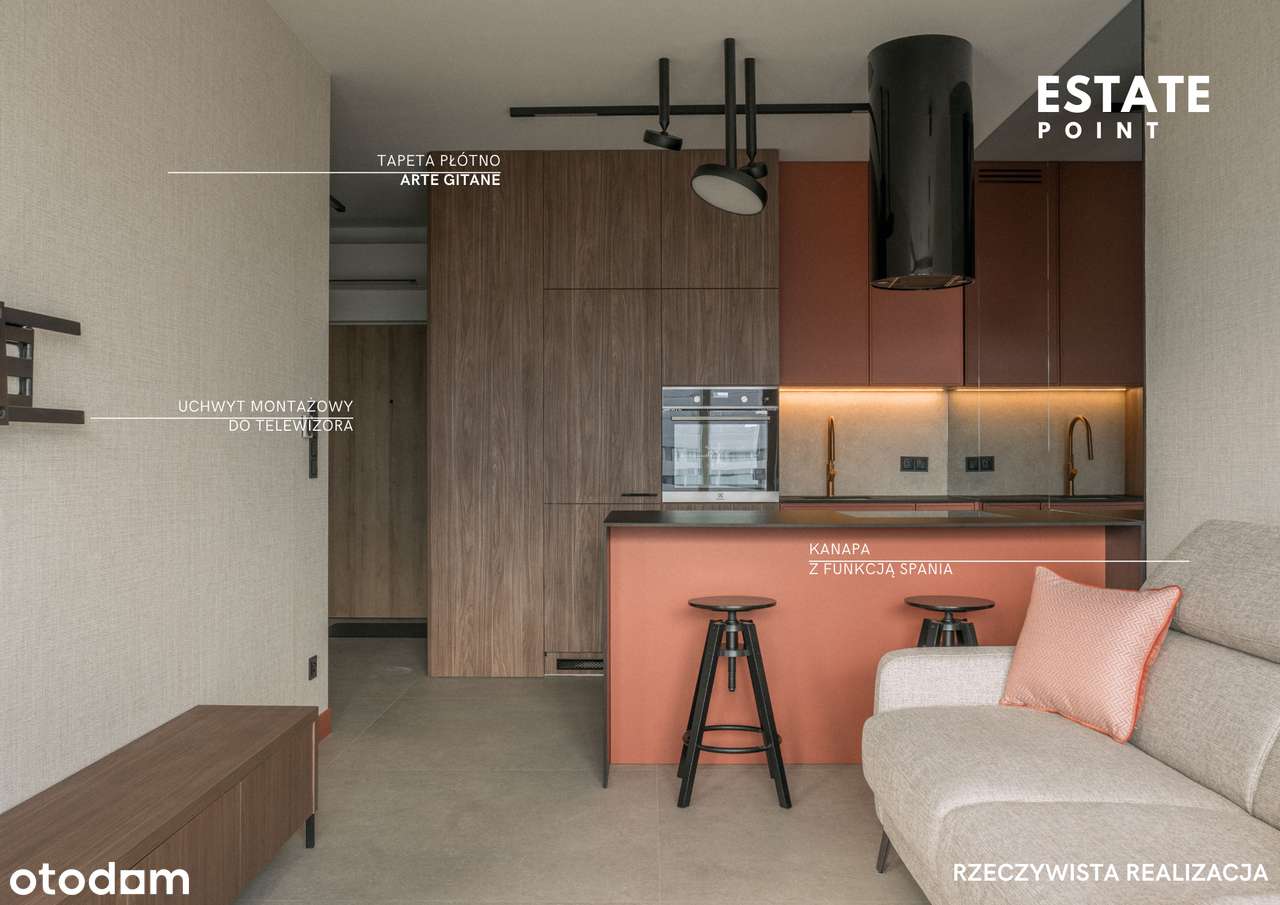 Rzeka za oknem i wnętrze z charakterem | Gotowe do wprowadzenia QUORUM-1