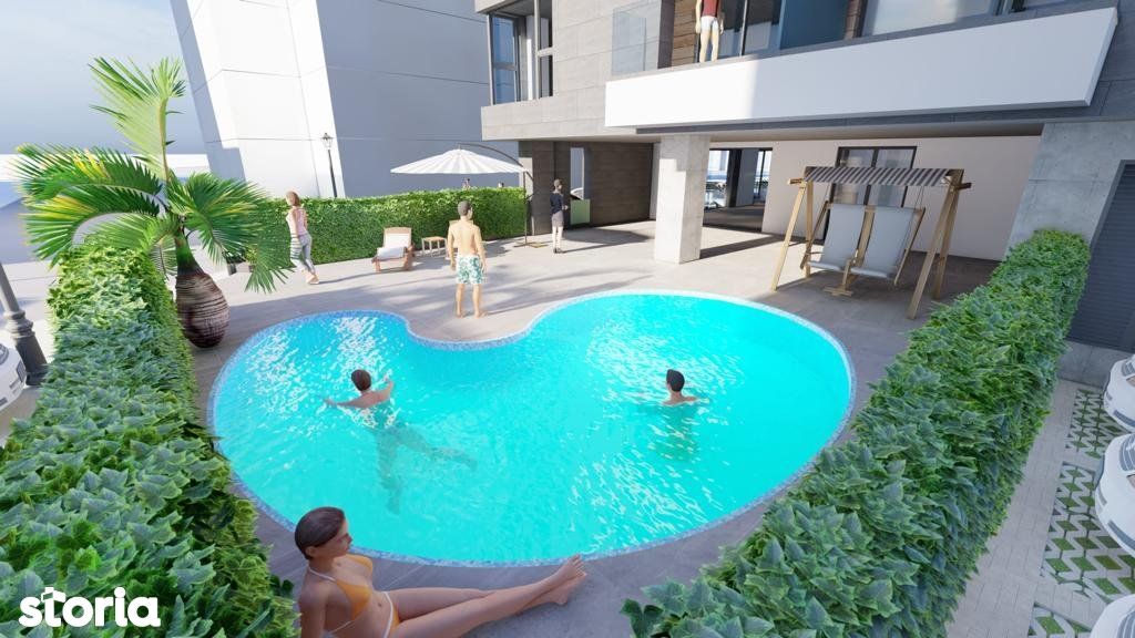 Apartamente cu 2 camere in bloc cu piscina Mamaia Nord
