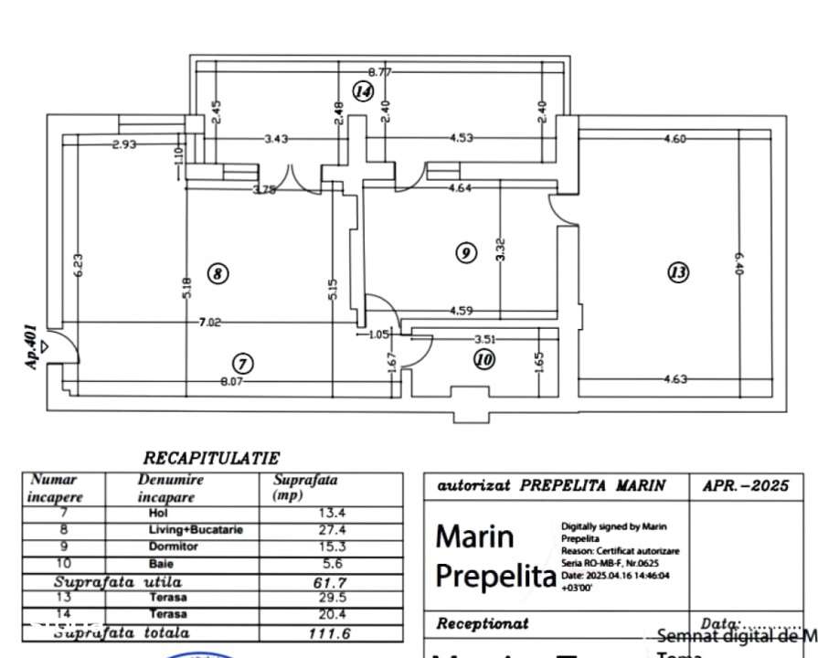 Un spatiu generos pentru idei marete - 111,6 mp, 2 terase spectaculoas - Imagine principală: 5/19