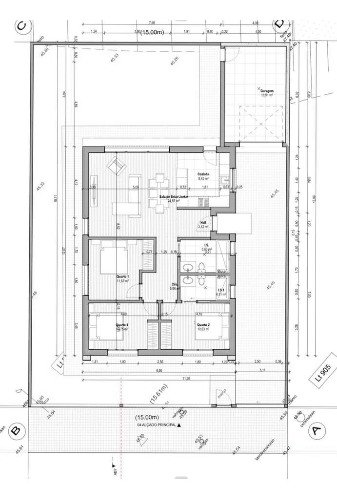 Moradia T3 térrea ,garagem - Grande imagem: 5/5