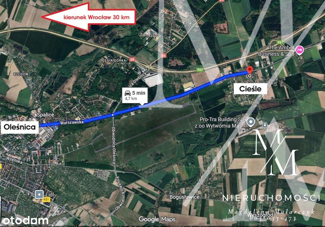 Atrakcyjna działka z szybkim dojazdem do miasta Oleśnica-5