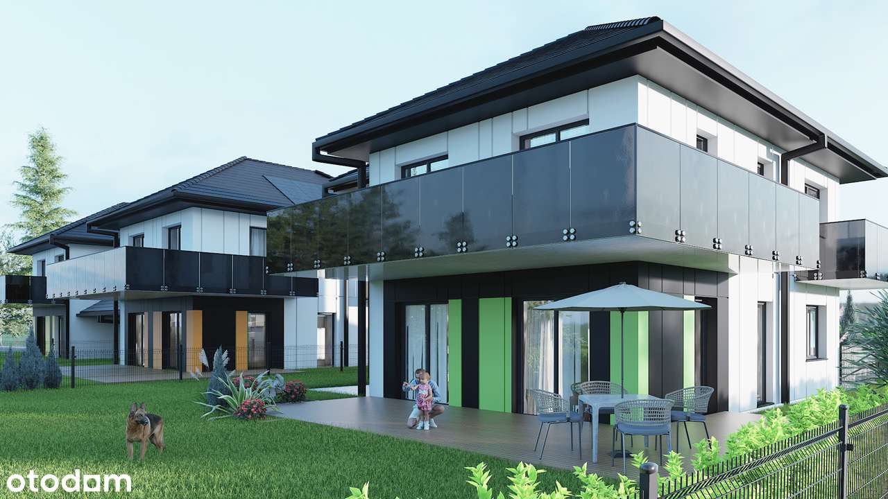 Nowoczesny dom hybrydowy,   energooszczędny z garażem i ogrodem - Pełny obrazek: 3/17