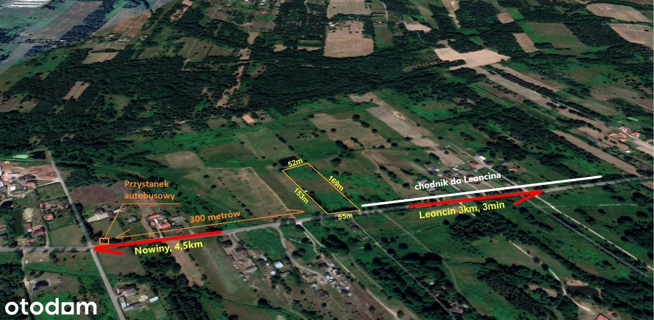 Sprzedam działkę NOWE POLESIE LEONCIN 8226m2