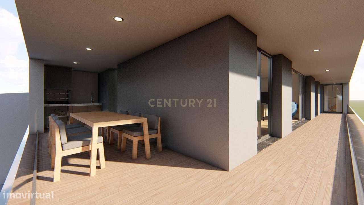 Terreno de 800 m² com Projeto Aprovado | Moradia T3 Contemporânea | Sã-7