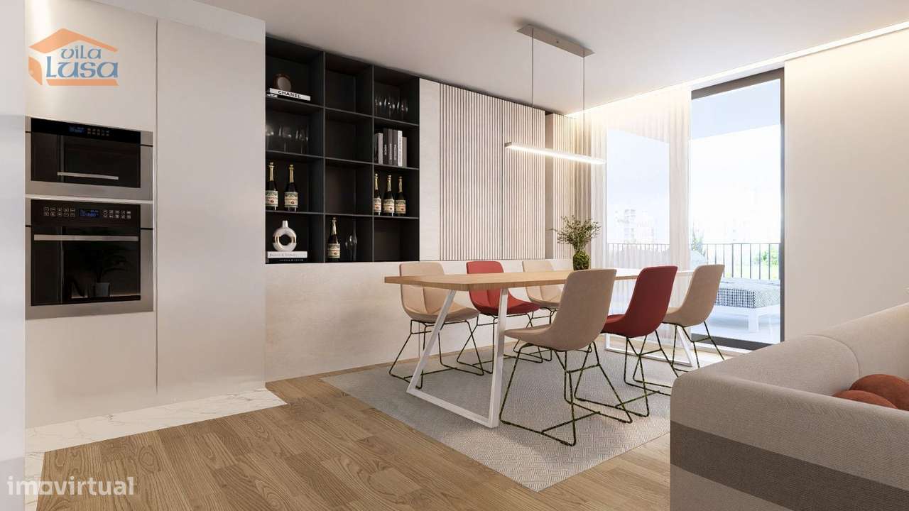 T-2+1 Novo c/ varanda 46.53m2 e lugar de garagem no centro de Armaç... - Grande imagem: 5/27