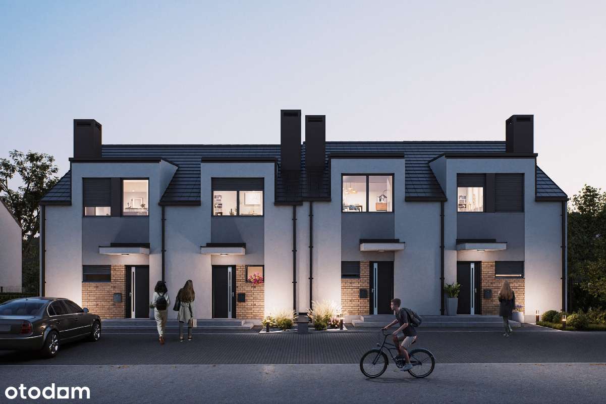 Funkcjonalny dom /skrajny segment/ogród słoneczny od południa /Jezioro-5