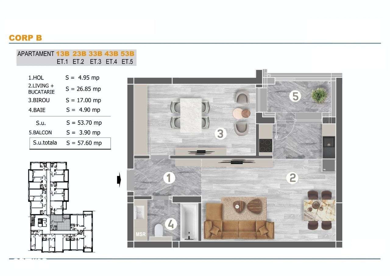 Apartament 2 camere de vanzare, locatie excelenta, Parc Tudor Arghezi - Imagine principală: 5/25