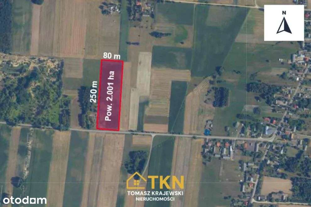 Działka budowlano-rolna 2 ha, Lipiny, gm-6