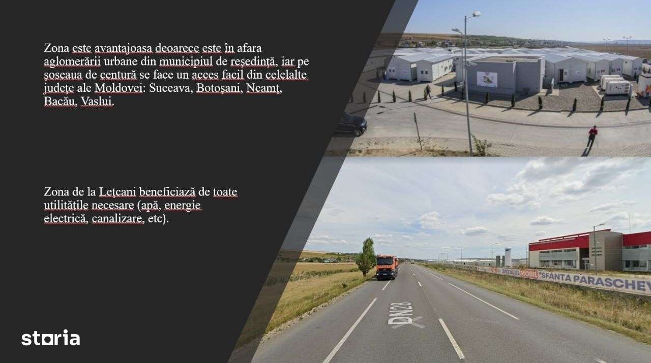 PROPRIETAR -Teren Letcani - vis-à-vis de Spitalul Modular - 30.000 M.P - Imagine principală: 5/8