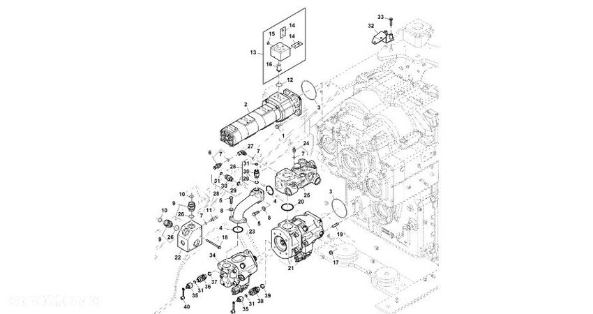 John Deere 9470RX - Hydraul.zawór ciśnieniowy RE344053 (Układ hydrauliczny) - 1