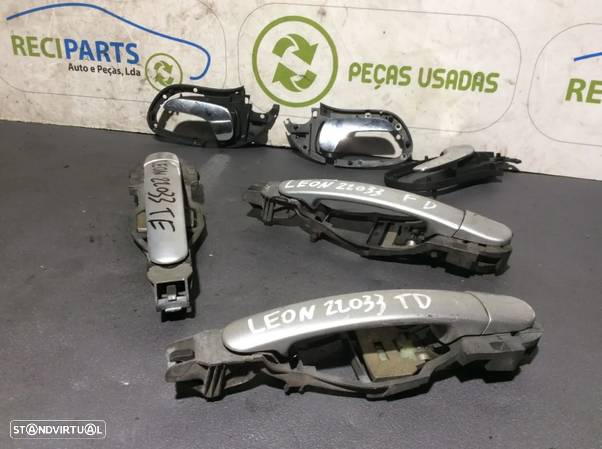 Conjunto Puxadores Portas Seat Leon ano 1999 a 2006 - 1