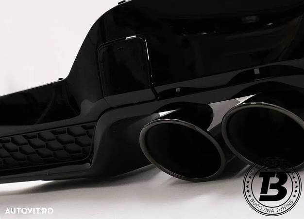 Difuzor Bara Spate cu Ornamente compatibil cu BMW X3 G01 LCI M Design - 4