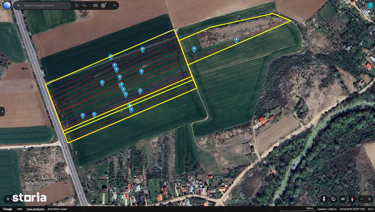 Teren intravilan de vanzare/inchiriere DN1 Ciolpani Ilfov - Imagine principală: 2/3