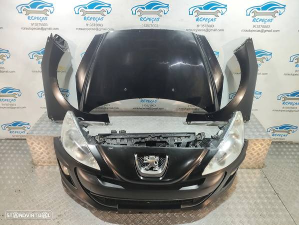 FRENTE COMPLETA PEUGEOT 308 1 I MK1 CAPOT PARACHOQUES GUARDA-LAMAS OTICAS RADIADOR VENTILADOR FRENTE FIBRA REFORÇO - 21