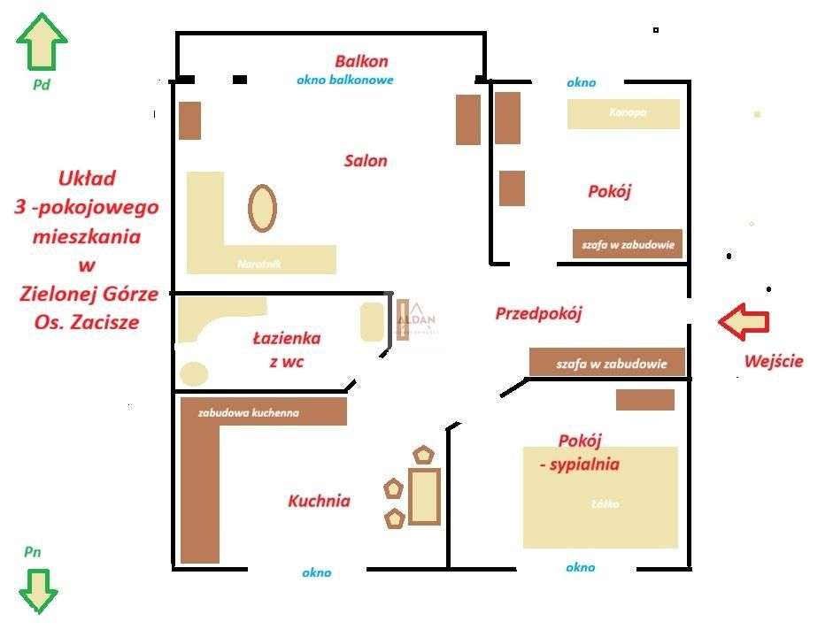 3 pok. mieszkanie na Os. Zacisze w Zg na sprzedaż-5