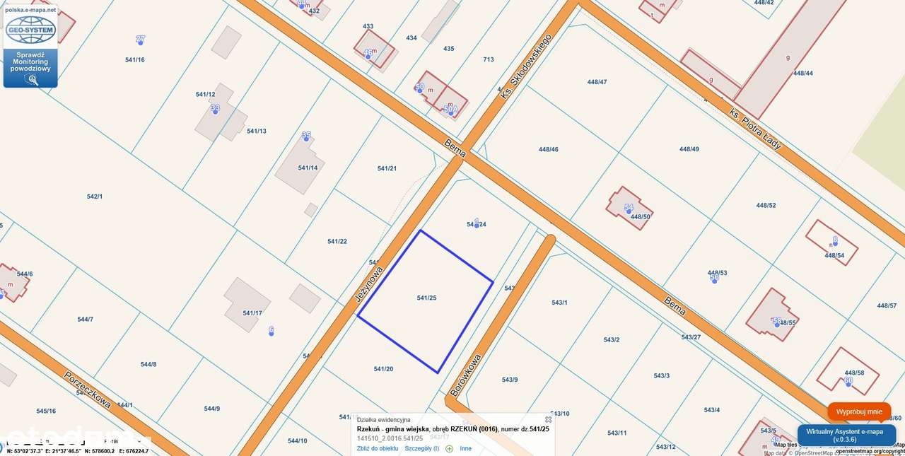 Działka - Rzekuń - Pełny obrazek: 2/4