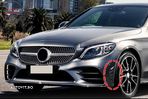 Ornamente bara fata flapsuri Negru Lucios Mercedes C-Class W205 S205 Facelift (201- livrare gratuita - 7