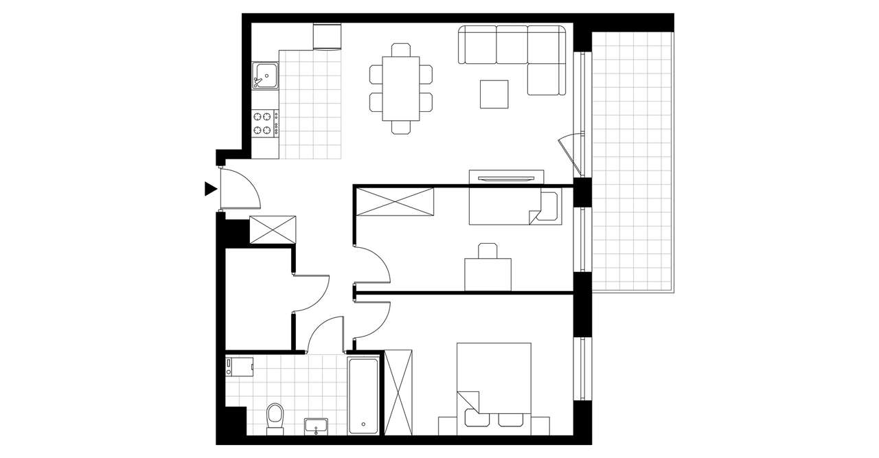 3-pokojowe mieszkanie 62m2 + balkon Bez Prowizji - Pełny obrazek: 3/8