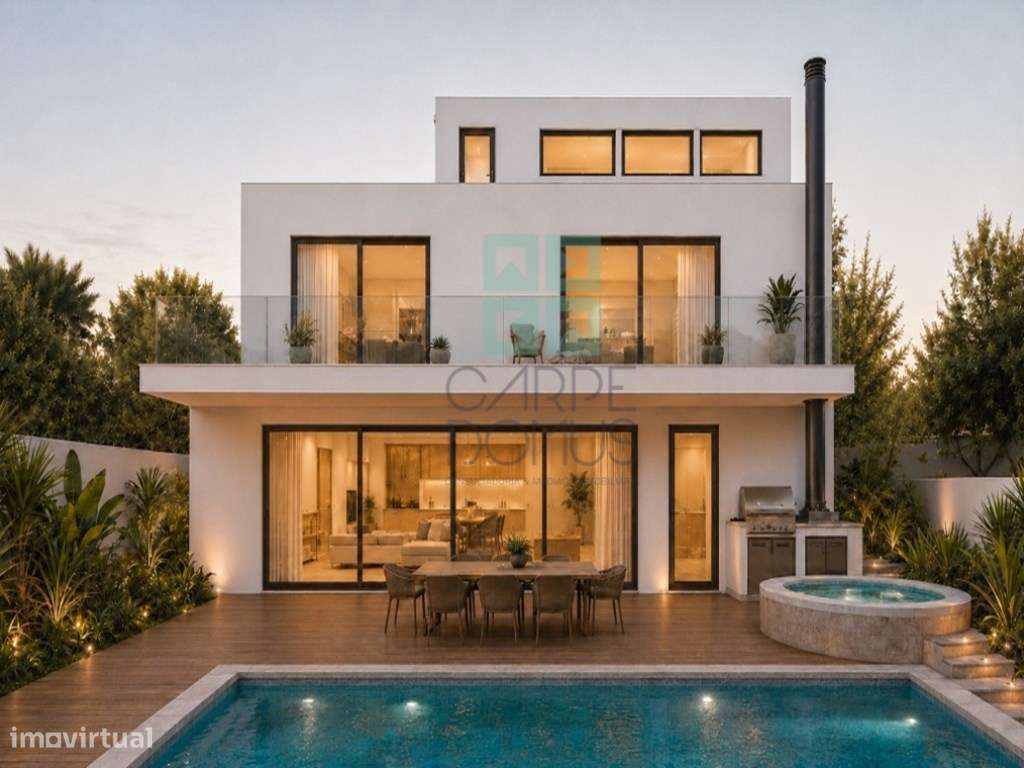 Lote com projeto aprovado, piscina e vistas de mar, centro de Tavir...-1