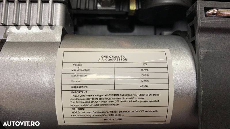 Compresor Auto Umflat roti 12V 100PSI 35L - 4